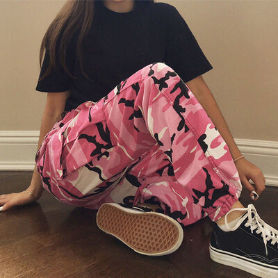 

〖Follure〗Women Sports Camo Cargo Pants Outdoor Casual Camouflage Trousers Jeans