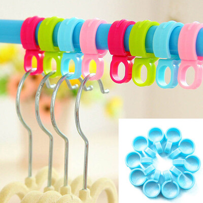 

〖Follure〗10pcs Hook Clips Organize Windproof Clothes Hanger Clip Buckle Plastic HOT SALE