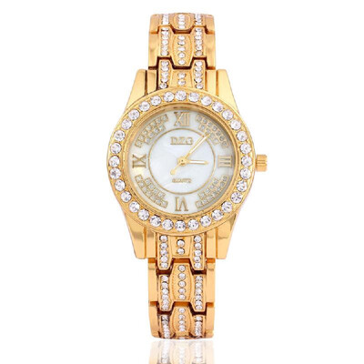 

Luxury Rhinestone Bracelet Watch Women Diamond Fashion Ladies Dress Watch Brand Stainless Steel Crystal Wristwatch Clock