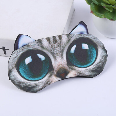

Gobestart Cute Cat Eyes Cover Animal Eye Mask Cover Sleeping Rest Sleep Funny Gift