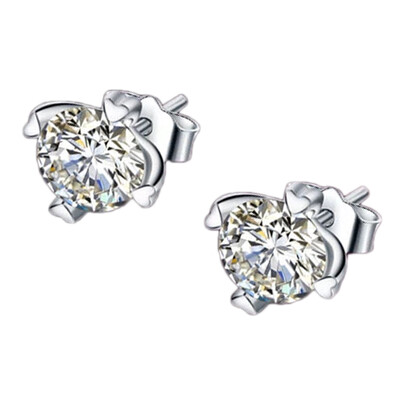 

Crystal Zircon Stud Earrings Elegant Earrings Jewelry womens jewelry