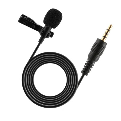 

Portable Professional Grade Lavalier Microphone 35mm Jack Hands-free Omnidirectional Mic Easy Clip-on Perfect for Recording Live