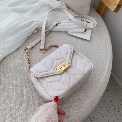 

Summer casual bag chic fashion chain womens bag new 2019ins small square bag single shoulder bag oblique satchel