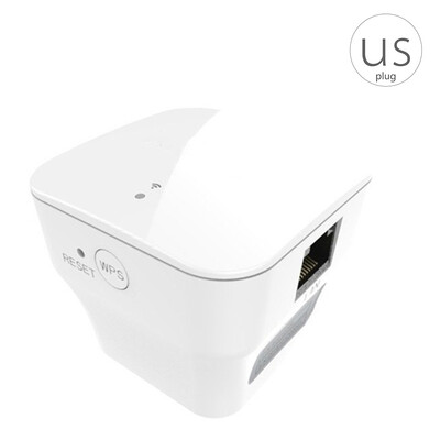 

US Plug 300Mbps Wifi Repeater Wireless Easy Setting Network Router Range Expander Antenna Signal Booster
