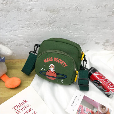 

Cute canvas bag lady bag Chao summer fresh students shoulder one-sided inclined bags with all kinds of INS