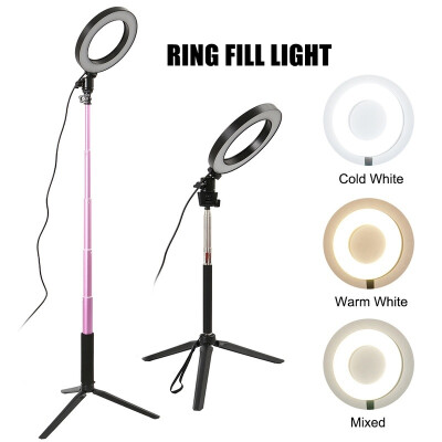 

LED Dimmable Studio Camera Ring Light Photo Phone Video Fill Lamp Annular Light with Tripods New