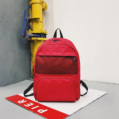 

Backshoulder bag mens canvas personality Europe&the United States wind large backpack high school students tide bag