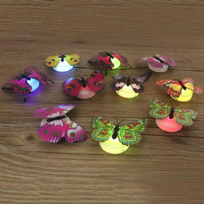 

Greensen 10pcs Glowing Butterfly Luminous Wall Decals DIY Stickers Glow In The Dark For Children Room