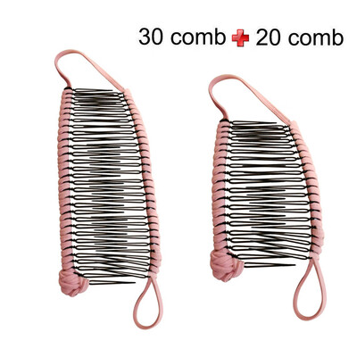 

Gobestart Women Vintage Hair Clip Christmas Hair Accessory Stretchable Banana Comb