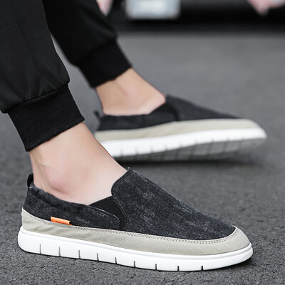 

Mens casual canvas sneakers with fishermens shoes in summer