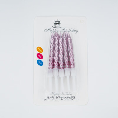 

JINLILAI Multicolored gold-plated small candles 10 packs birthday candles Party props Birthday items 6801