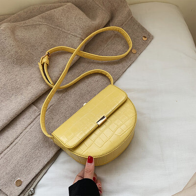 

New 2019 popular saddle bag single shoulder bag oblique satchel bag