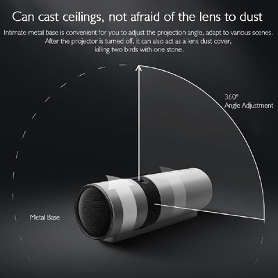 

JMGO P2 Portable DLP Projector HD Android TV Box HiFi Bluetooth Speaker 250 ANSI Lumens 3D WIFI Miracast Airplay UK Plug