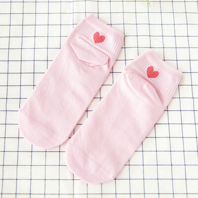

New Products Fashion And Cute Love Socks Cotton Straight Heel Socks Cozy Socks