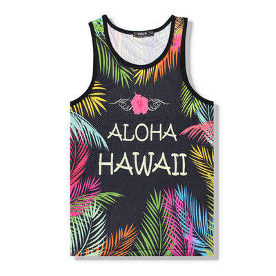 

Toponeto Mens Summer Casual Sleeveless Fashion Print Vest Tank Tops Shirt