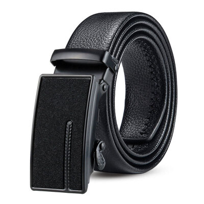 

Foreign trade cross-border belt mens belt starry black automatic buckle mens belt edging scratch-resistant belt