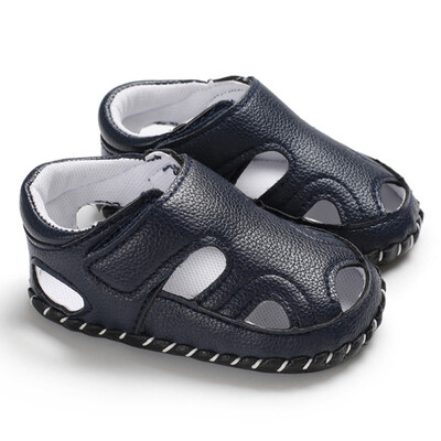 

Summer Baby Boy Closed Toe Shoes Soft Sole Anti-slip Crib Shoes First Walkers Walking Shoes Infant Shoes 0-18 Month