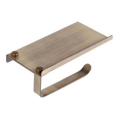 

Wall Mounted Paper Towel Rack Stainless Steel Bathroom Tissue Holder Shelf