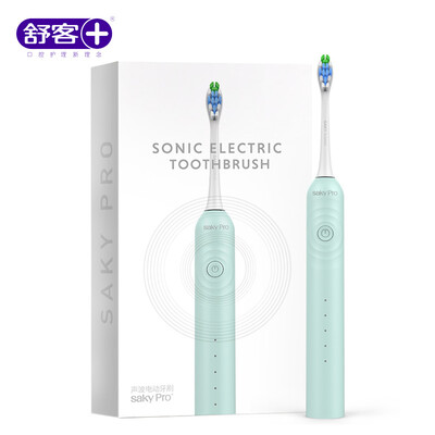 

Saky electric toothbrush adult sonic vibration induction rechargeable toothbrush soft hair waterproof G3315 Styria Lake Green