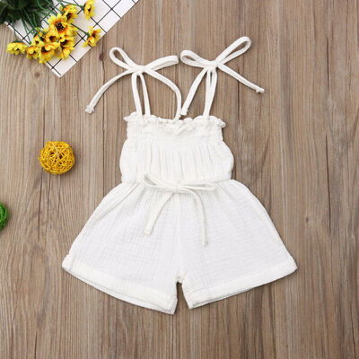 

Newborn Baby Girls Summer Romper Jumpsuit Playsuit Tutu Outfits Kids Sunsuit