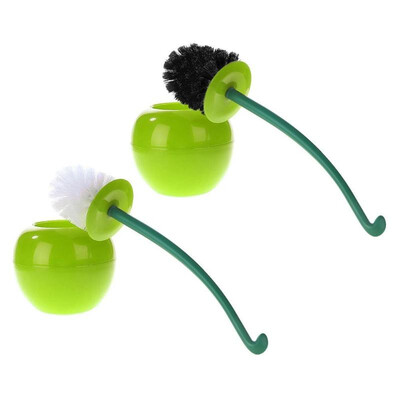 

Cherry Toilet Brush Set Plastic Toilet Cleaning Brush Anti-skid Handle