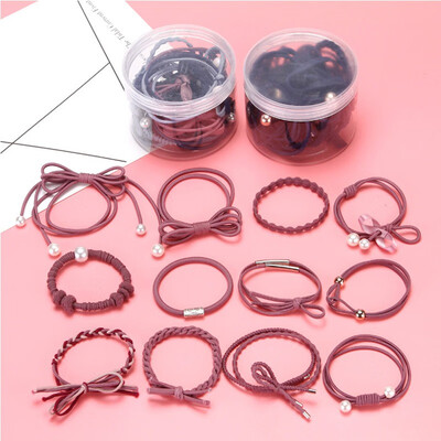

12PCSLot Soft Rubber Girls Ponytail Holder Elastics Band Candy Color Ladies Hairband Headband