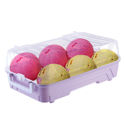 

Gobestart 6 Sections Clear Toy Storage Carrying Box Accessories For LOL Surprise Dolls