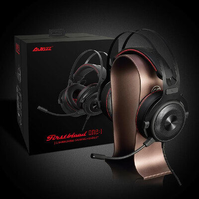 

Ajazz The one Over-Ear E-sport Gaming Stereo Headset 71 Sound for PUBG 53mm Drive with PU Leather Soft Ear Pad Multifunction On-c