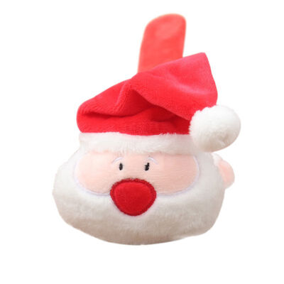 

Creative Interesting Christmas Decoration Cute Gift Luminous Doll Slap Bracelets Xmas Wristband Santa ClausTreeReindeer