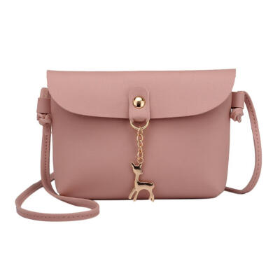 

Simple PU Leather Women Casual Shoulder Bags Pure Messenger Phone Handbags