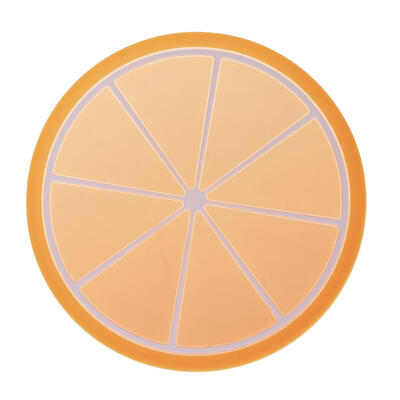 

Silicone Non-Slip Fruit Pattern Placemat Round Insulation Table Cup Pad