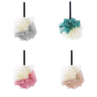 

Mixed Color Large Adults Soft PE Bathing Ball Hanging Rope Tubs Scrubber Shower Mesh Sponge