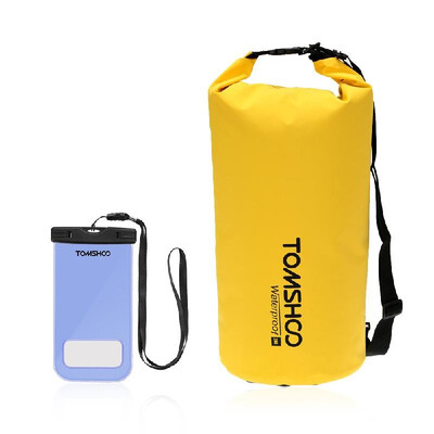 

TOMSHOO 10L 20L Outdoor Water-Resistant Dry Bag Sack Storage Bag for Travelling Rafting Boating Kayaking Canoeing Camping Snowbo