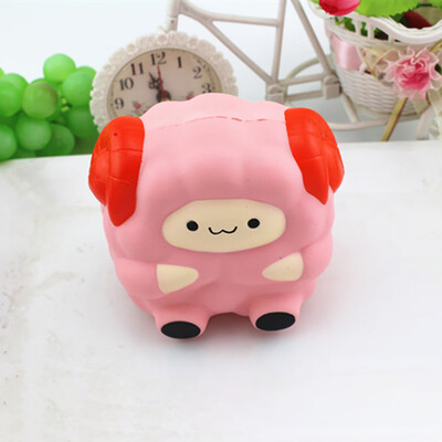 

〖Follure〗Soft Sheep Cartoon Squishy Slow Rising Squeeze Toy Phone Straps Ballchains