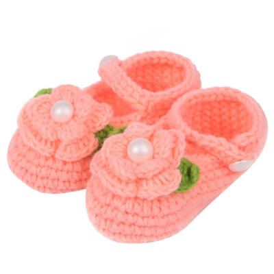 

Handmade Newborn by Infant Boys Girls Crochet Knit Toddler Shoes