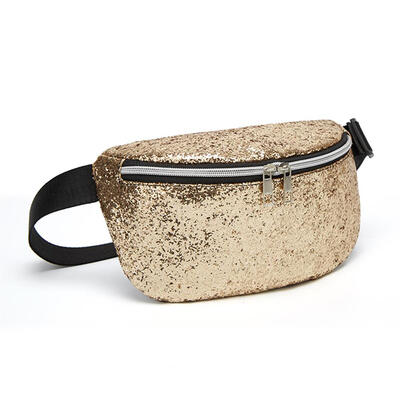 

Sequins Shoulder Women Waist Fanny Belt Packs Leather Crossbody Chest Bags