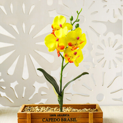 

Decoration Artificial Phalaenopsis Bonsai Bouquets DIY Craft Flower Mini Wedding