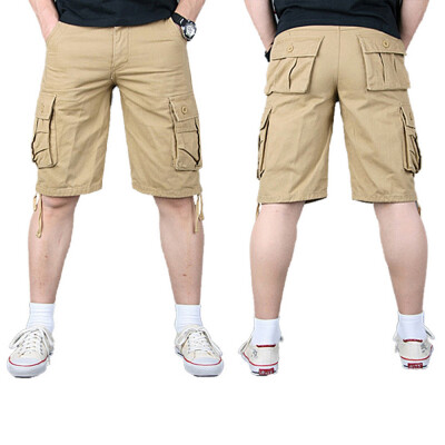 

Mens Multi Pocket Cargo Pants Military Army Combat Trousers Work Cargo Pants Casual Walking