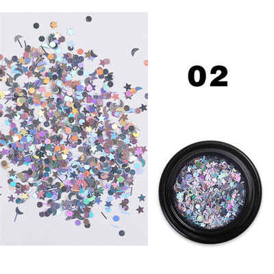 

Toponeto Net Red Nails Mirror Sequins Nail Decoration Nail Sequins Box Jewelry