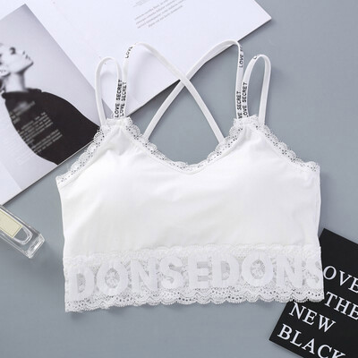 

Solid Color Thin Shoulder Strap Ice Silk Sports Bra