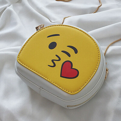 

On the new cartoon bag women 2019 new Korean version of Joker shoulder slung fashion chain small round bag