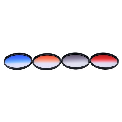 

Andoer Professional 77mm GND Graduated Filter Set GND406 Gray Blue Orange Red Graduated Neutral Density Filter for Canon Nikon