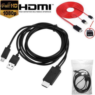

MHL Micro USB to HDMI Cable TV Out Lead 1080p for Samsung Galaxy S5 Android UK