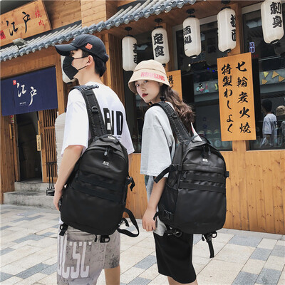 

Tailored Fashion Women Oxford Solid Color Capacity Student Backpack Travel Couple Bag