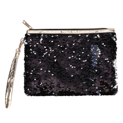 

Gobestart Women Girls Fashion Double Color Sequins Bag Storage Bag Ladies Purse Pouch