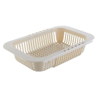 

Collapsible Colander Kitchen Sink Colander Draining Strainer Dish Drying Rack Non-Slip Extra Long Extension Colander for Draining