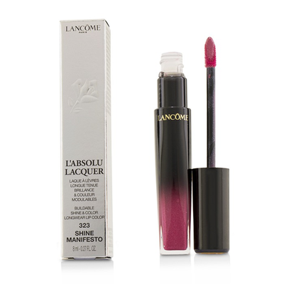 

LANCOME - LAbsolu Lacquer Buildable Shine & Color Longwear Lip Color - 323 Shine Manifesto 8ml027oz