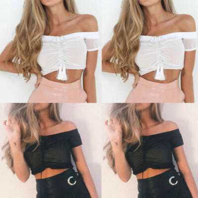 

Summer Women Casual Tank Top Cami Bustier Vest Blouse Sleeveless Crop Tops Shirt