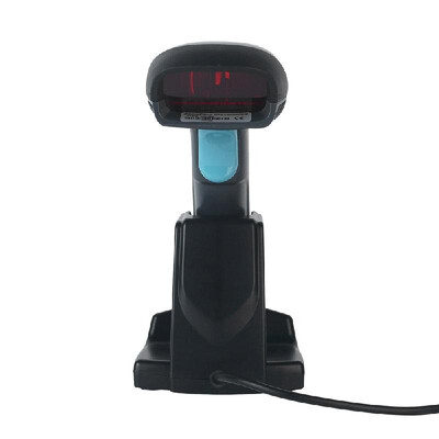 

433MHz Wireless USB Barcode Scanner Handheld 1D Bar Code Scanner Reader Max 300m 984ft Long Transmission with Rechargeable Batter