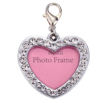 

Pet Dog Love Heart Shaped Name Card Anti Lost Dog ID Address Name Label Tag